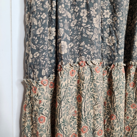 Natural Life Berkley Sage Bloom Long Sleeve Tiered Maxi Dress Women's Size XL - Picture 9 of 9